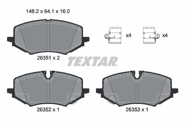 Textar Remblokset 2635102