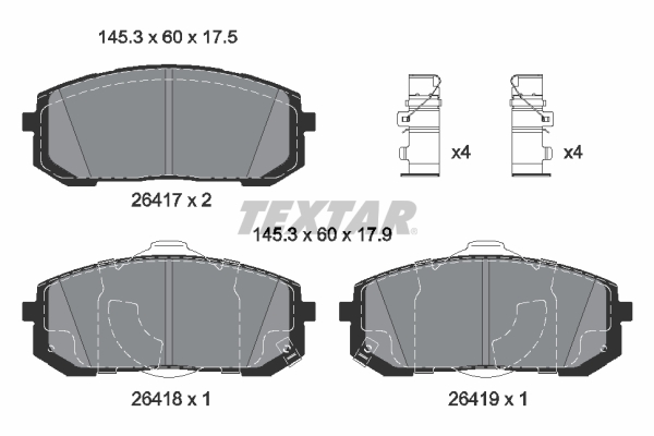 Textar Remblokset 2641701