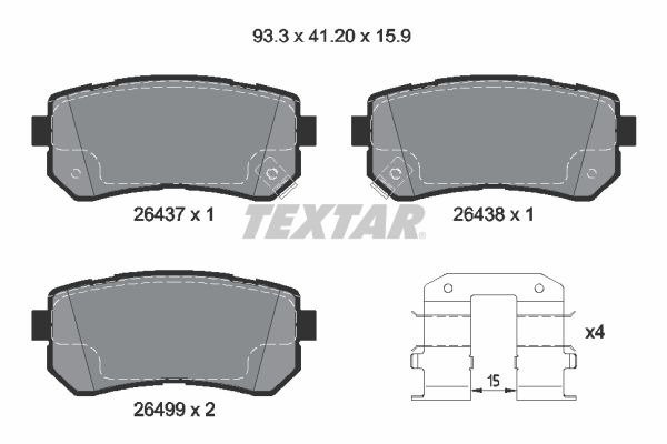 Textar Remblokset 2643701