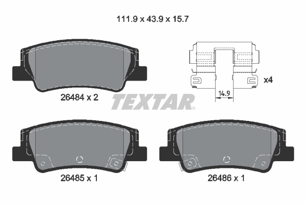 Textar Remblokset 2648401