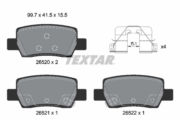 Textar Remblokset 2652001