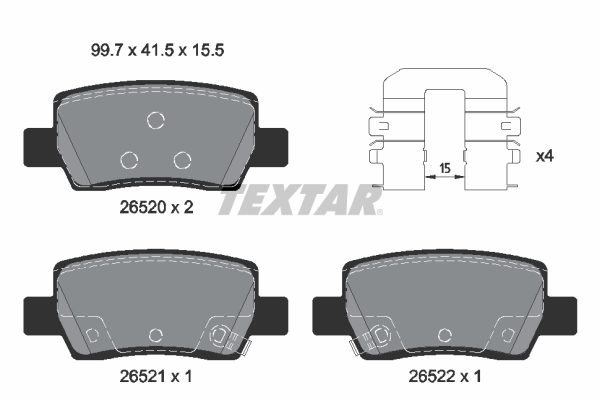 Textar Remblokset 2652002