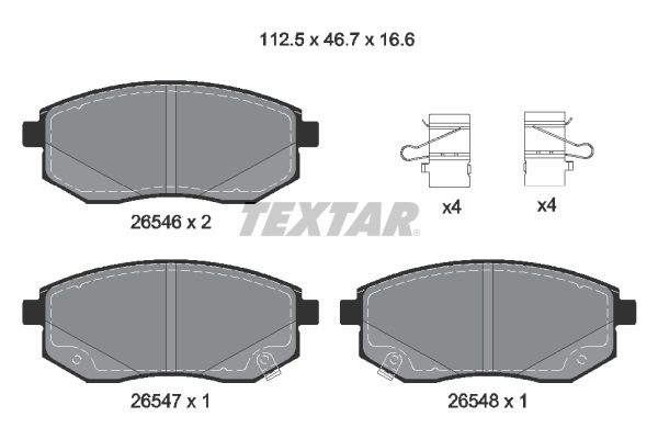 Textar Remblokset 2654601