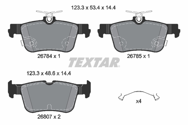 Textar Remblokset 2678401