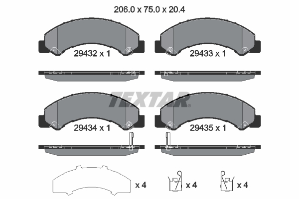 Textar Remblokset 2943201