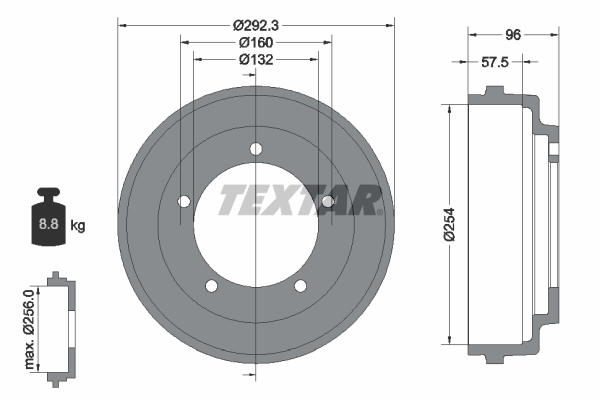 Textar Remtrommel 94013200