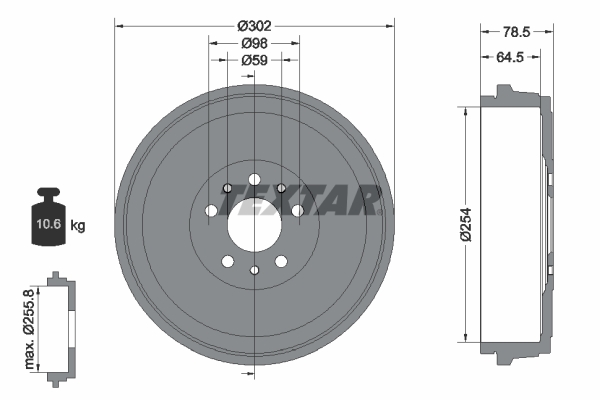 Textar Remtrommel 94045400