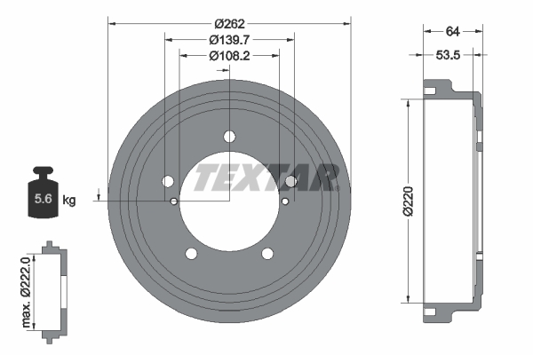 Textar Remtrommel 94045700