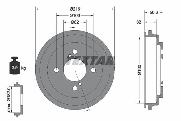 Textar Remtrommel 94049200