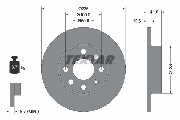 Textar Remschijven 92020903