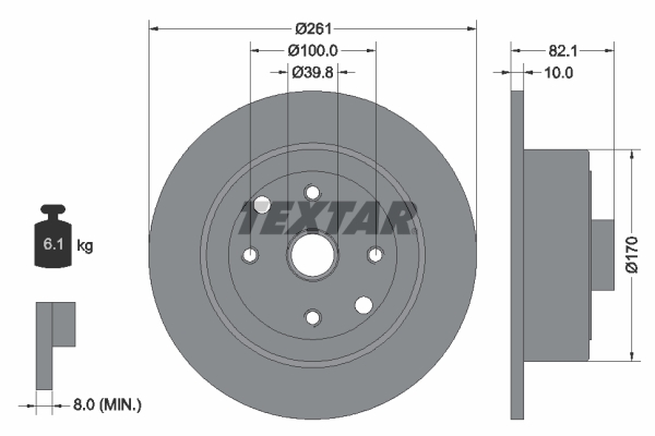 Textar Remschijven 92042000