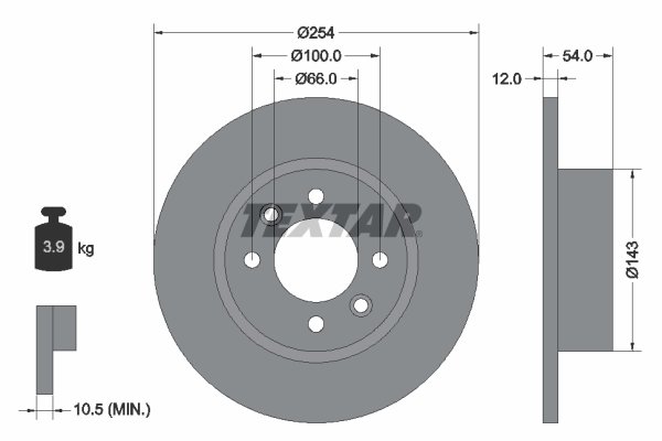 Textar Remschijven 92051500