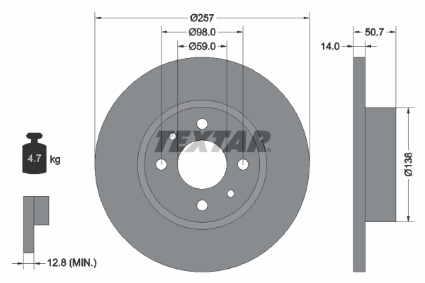 Textar Remschijven 92053200