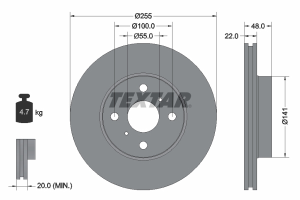 Textar Remschijven 92077203