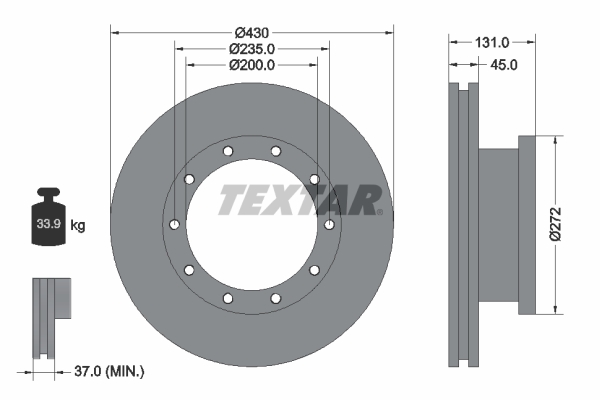 Textar Remschijven 93086700