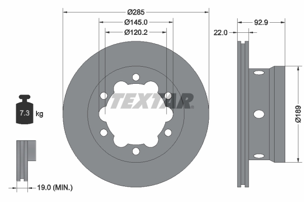 Textar Remschijven 92089803