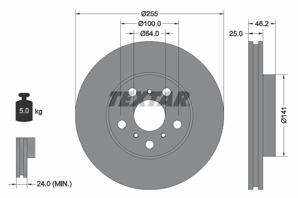 Textar Remschijven 92094400