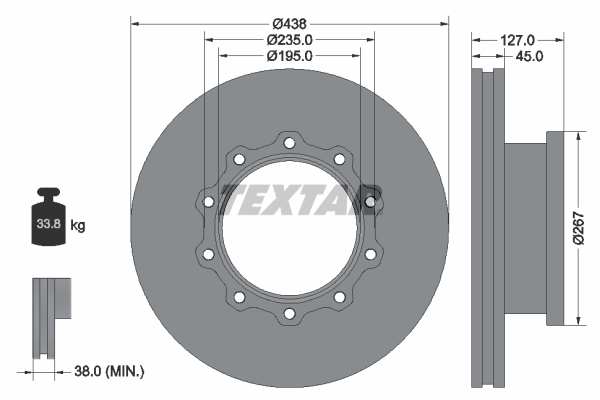 Textar Remschijven 93105500