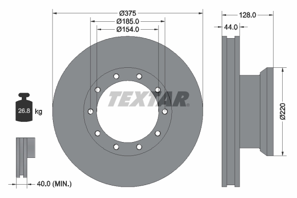 Textar Remschijven 93105700