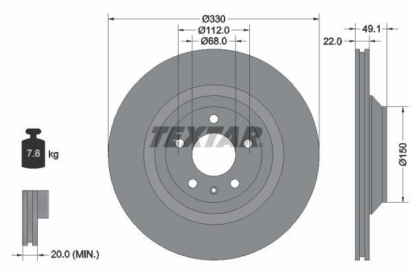 Textar Remschijven 92132603