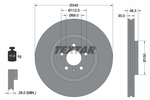 Textar Remschijven 92143903