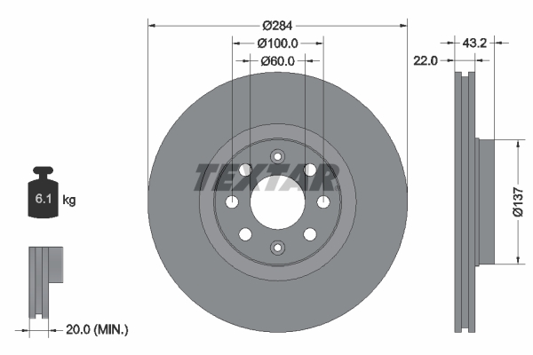 Textar Remschijven 92145803