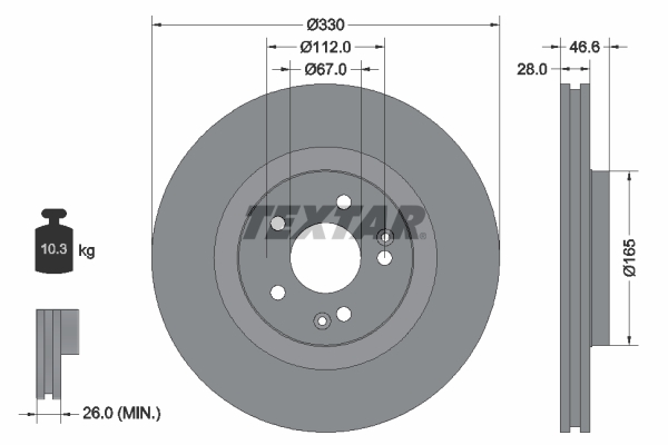 Textar Remschijven 92151005