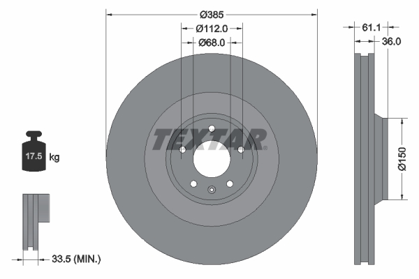 Textar Remschijven 92151303