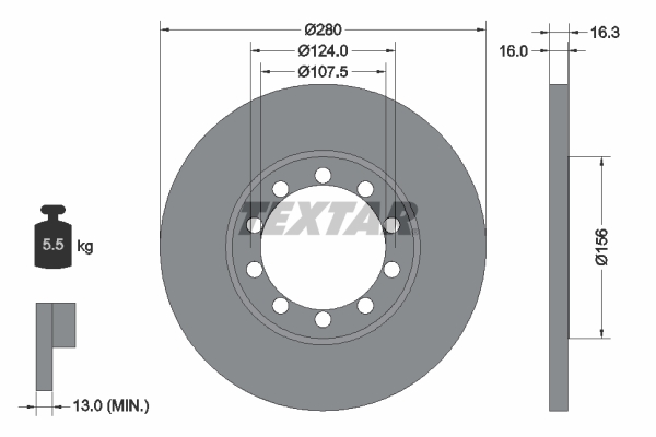 Textar Remschijven 92152003