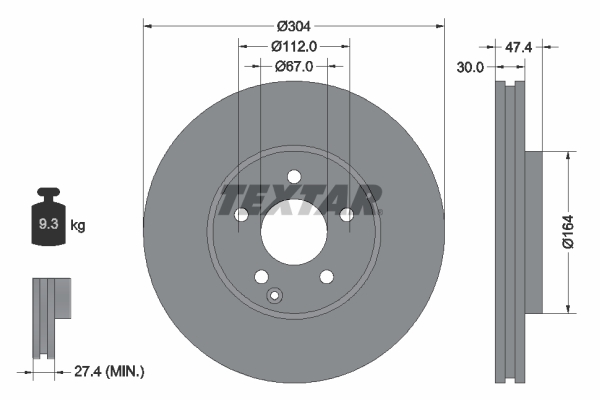 Textar Remschijven 92152105