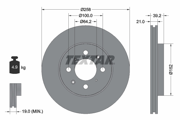 Textar Remschijven 92165903