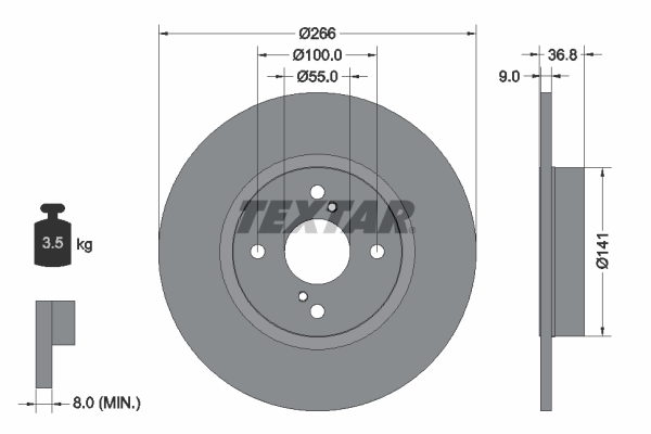 Textar Remschijven 92169203