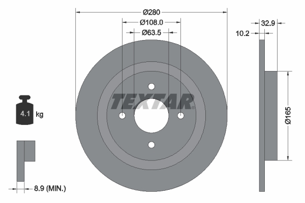 Textar Remschijven 92172403