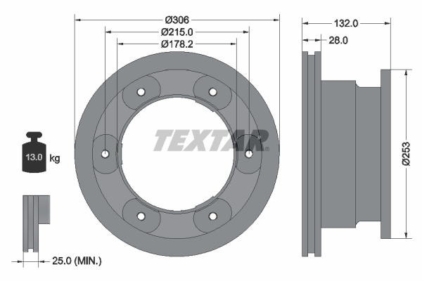 Textar Remschijven 93177703