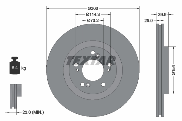 Textar Remschijven 92177803