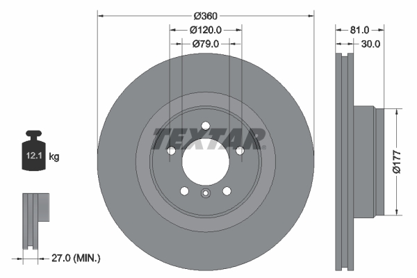 Textar Remschijven 92178403