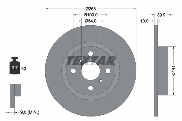 Textar Remschijven 92179303