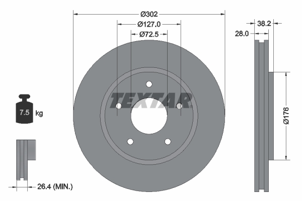 Textar Remschijven 92181503