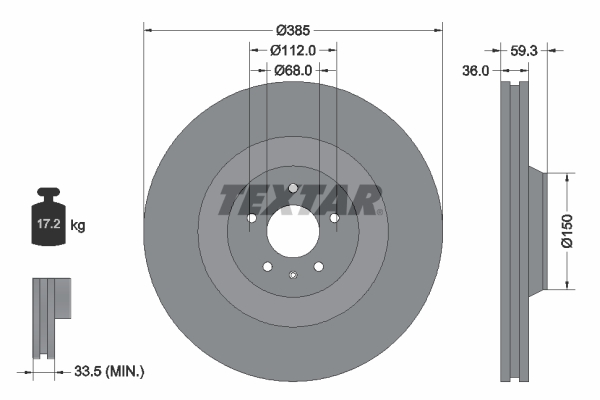 Textar Remschijven 92184205