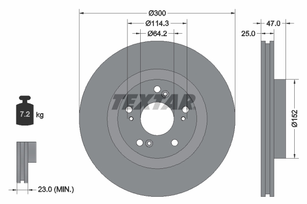 Textar Remschijven 92186503