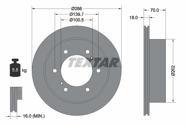 Textar Remschijven 92198303