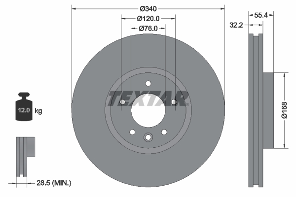 Textar Remschijven 92230305