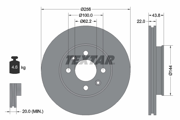 Textar Remschijven 92237903