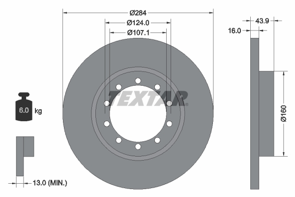 Textar Remschijven 93242500