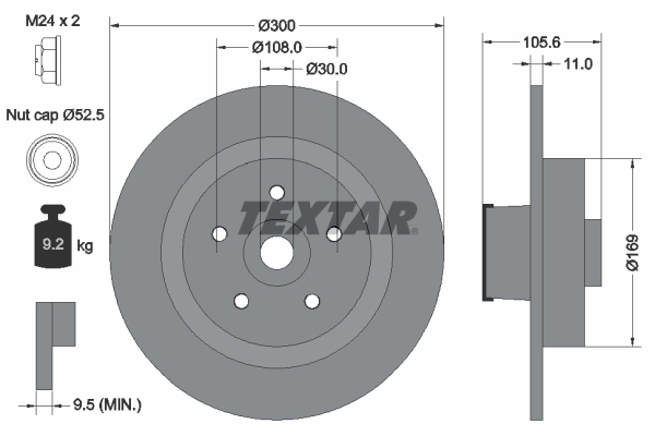 Textar Remschijven 92252903