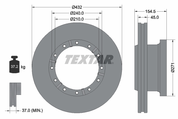 Textar Remschijven 93253000