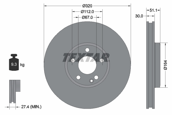 Textar Remschijven 92258003