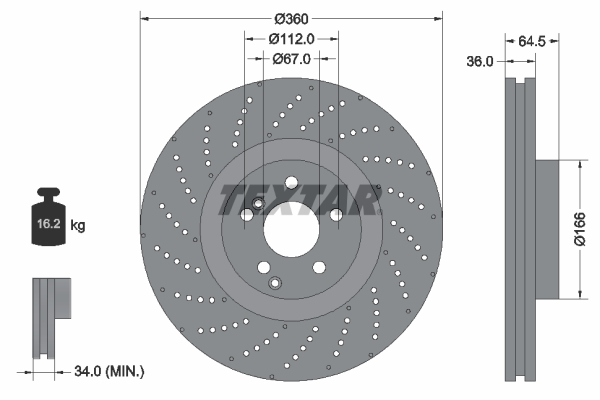 Textar Remschijven 92260305