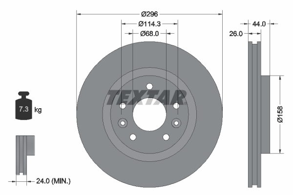 Textar Remschijven 92274203