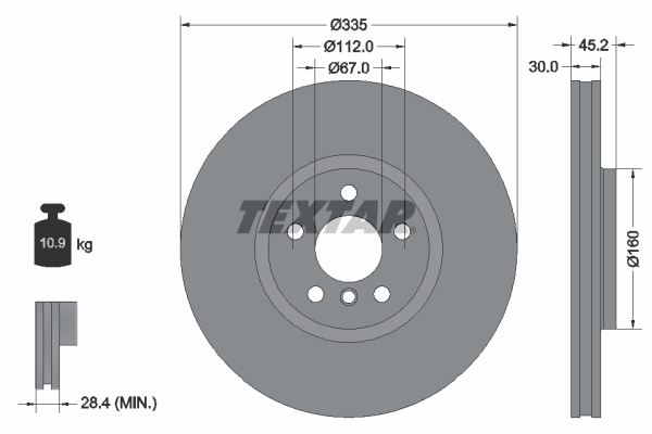 Textar Remschijven 92316205